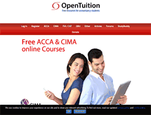 Tablet Screenshot of opentuition.com